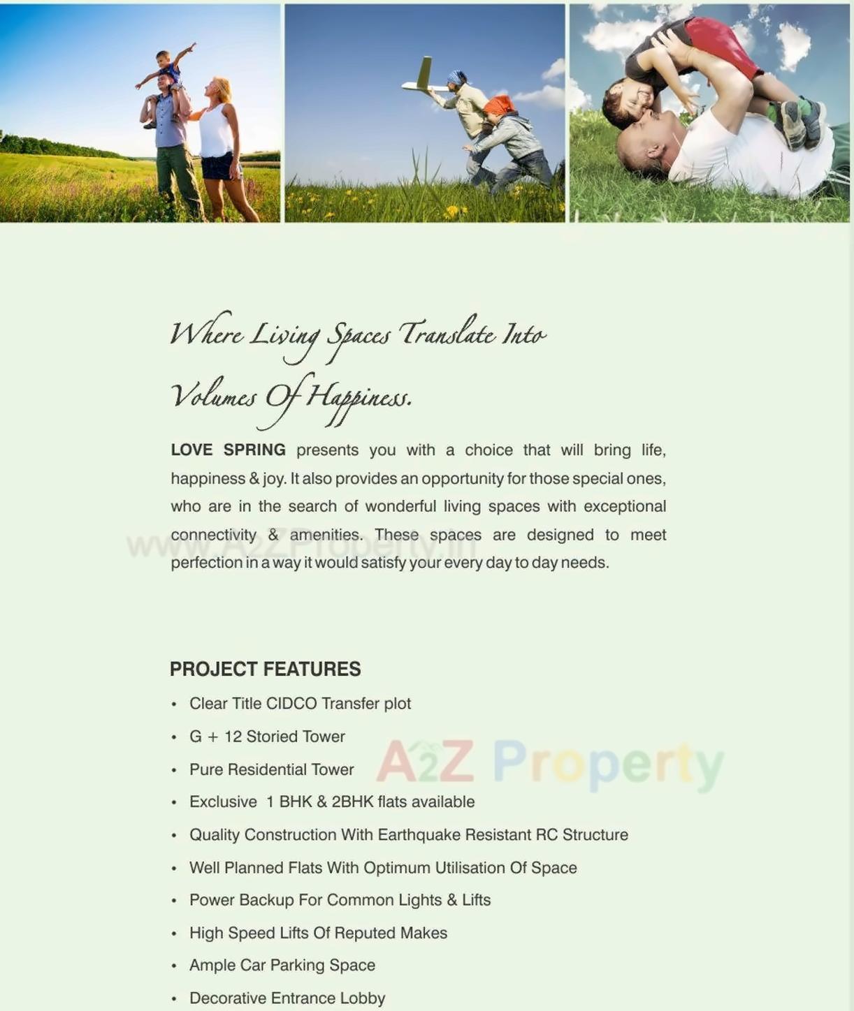  of real estate project Love Spring located at Kamothe-, Raigarh, Maharashtra