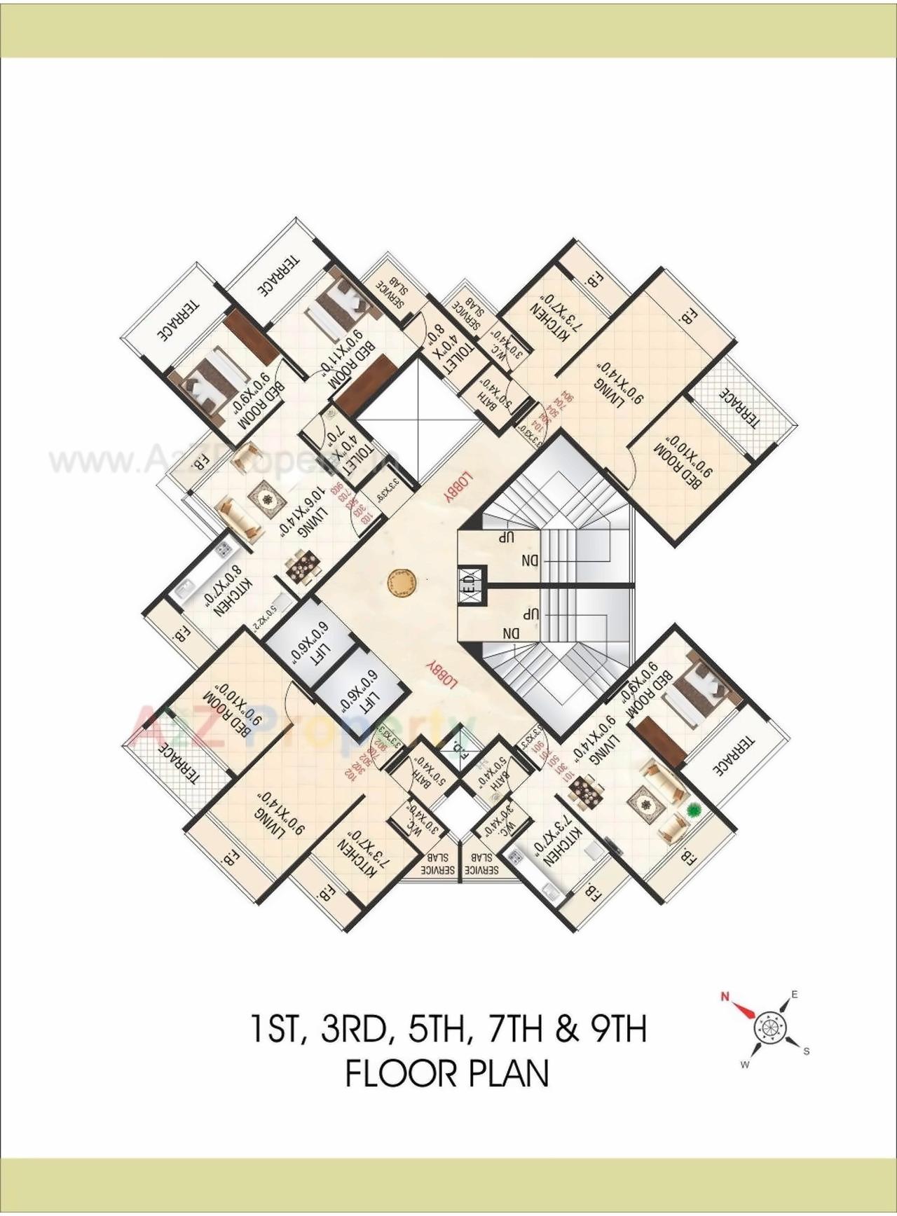 Layout of real estate project Love Spring located at Kamothe-, Raigarh, Maharashtra