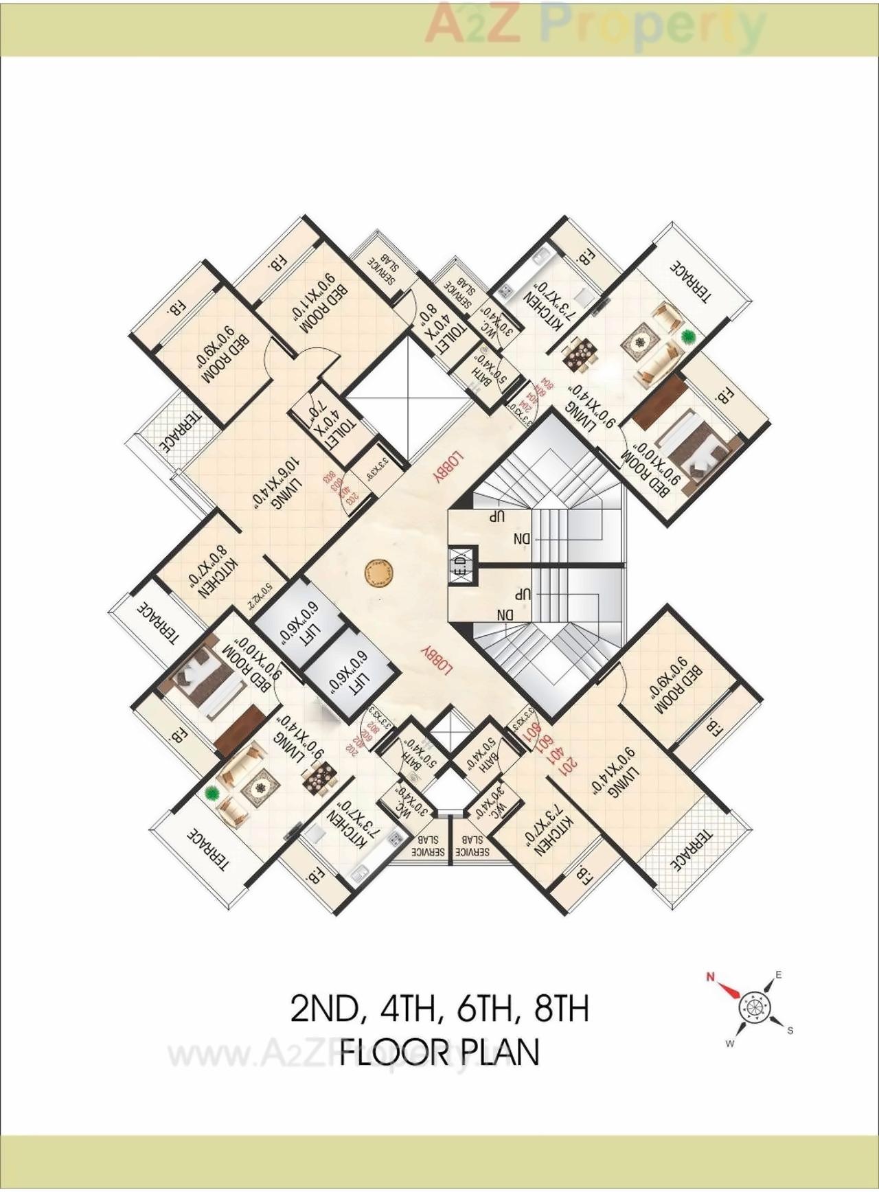 Layout of real estate project Love Spring located at Kamothe-, Raigarh, Maharashtra