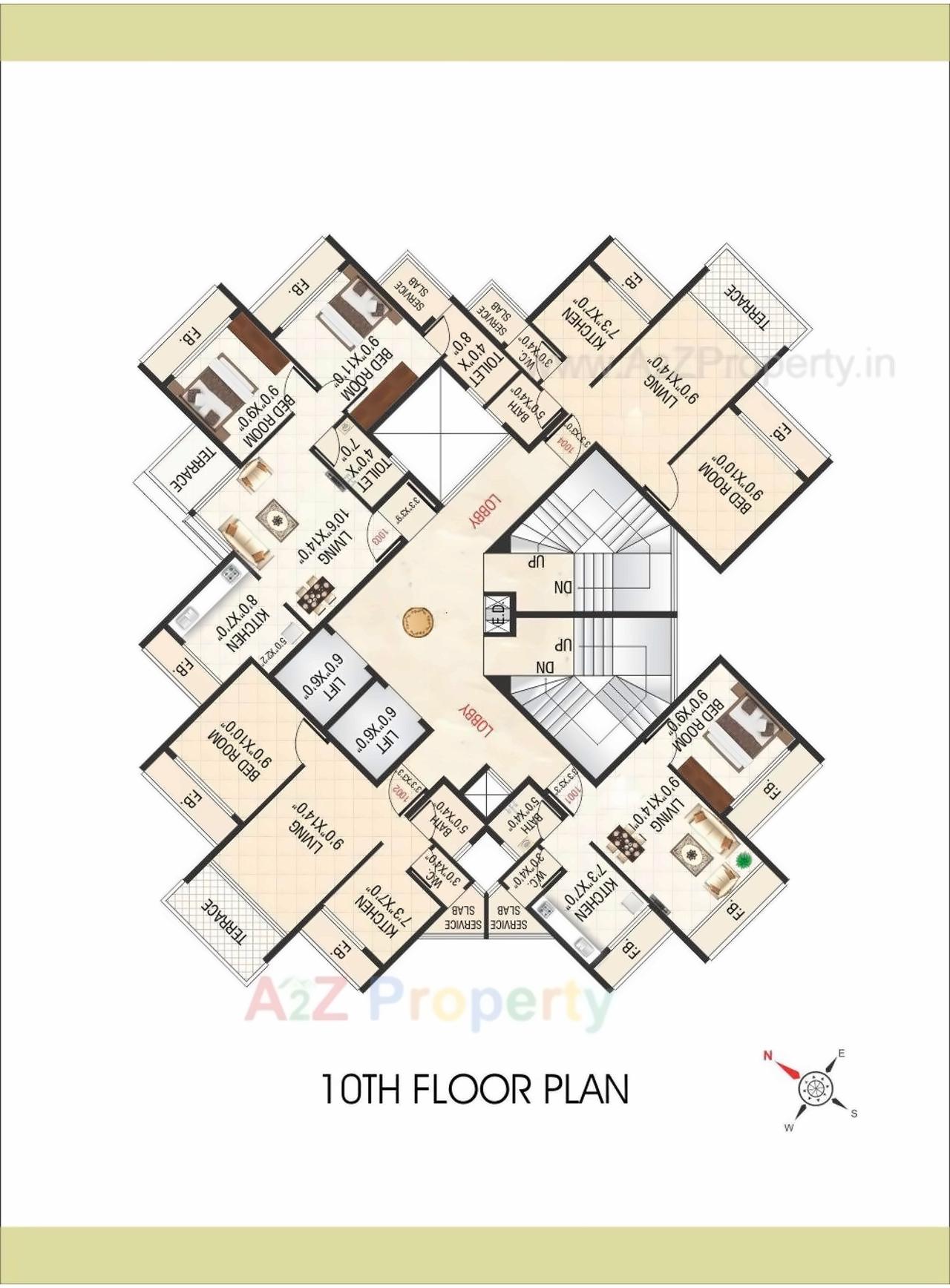 Layout of real estate project Love Spring located at Kamothe-, Raigarh, Maharashtra
