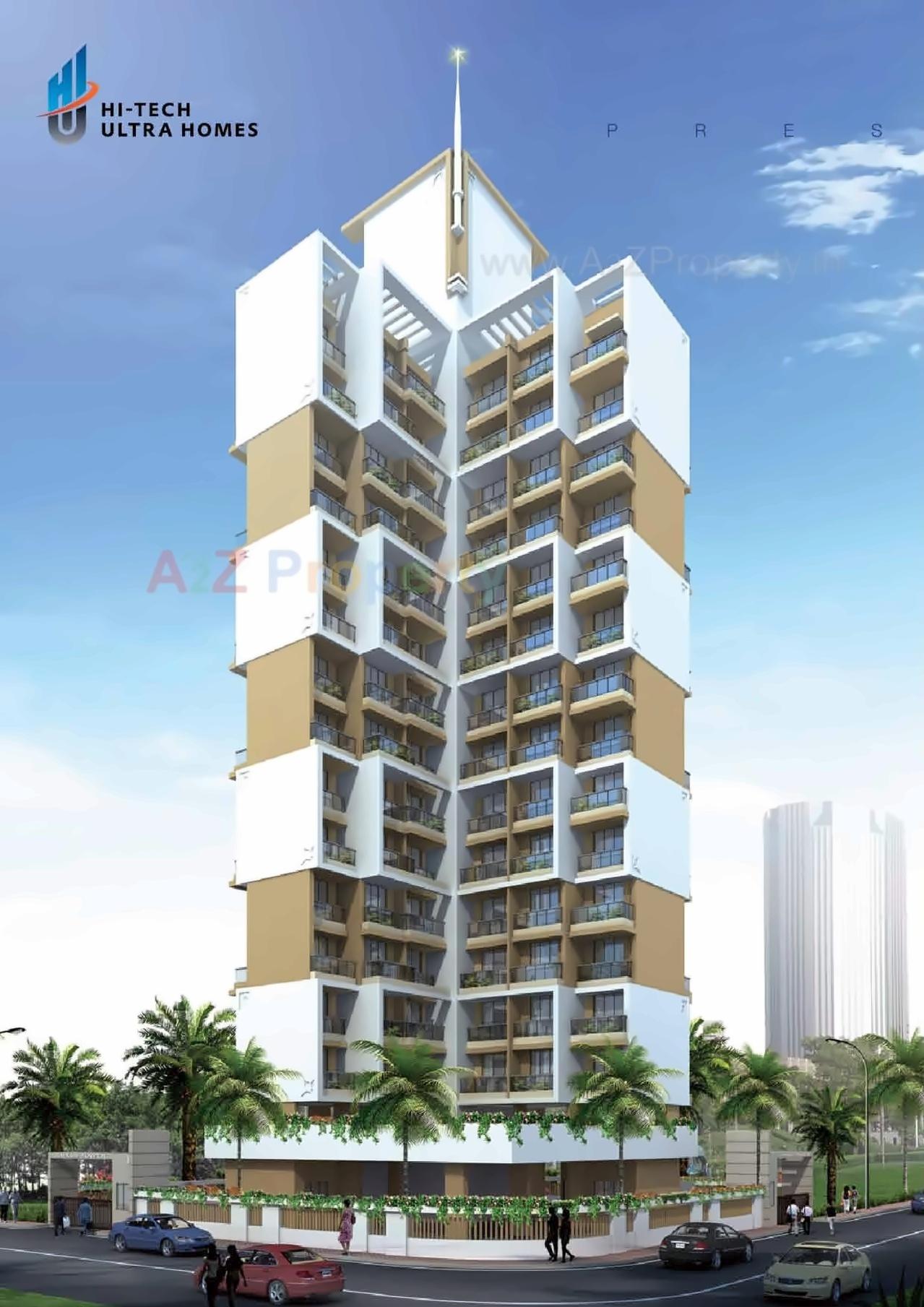 3D Elevation of real estate project Luxus Tower located at Kharghar, Raigarh, Maharashtra