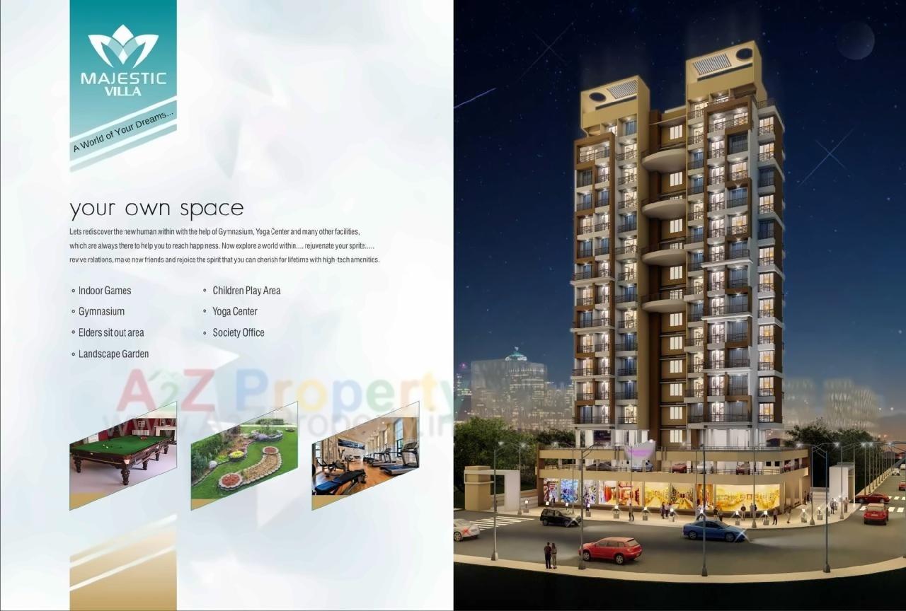 3D Elevation of real estate project Majestic Villa located at Bokadvira, Raigarh, Maharashtra