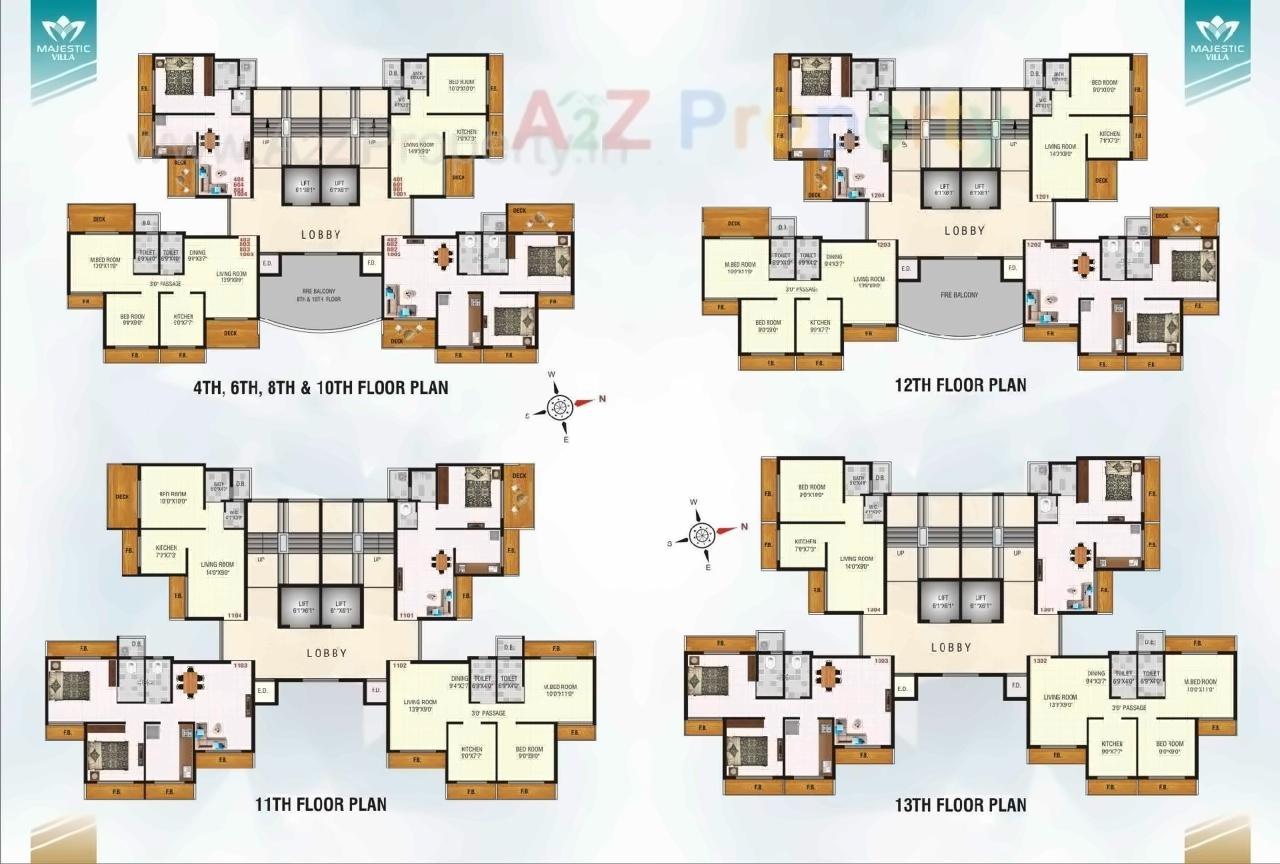 Layout of real estate project Majestic Villa located at Bokadvira, Raigarh, Maharashtra