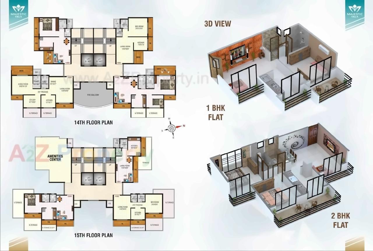 Layout of real estate project Majestic Villa located at Bokadvira, Raigarh, Maharashtra