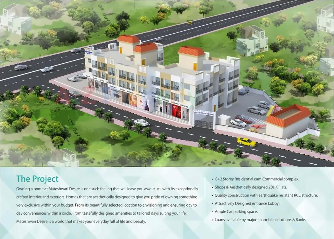 3D Elevation of real estate project Mateshwari Desire located at Panvel, Raigarh, Maharashtra