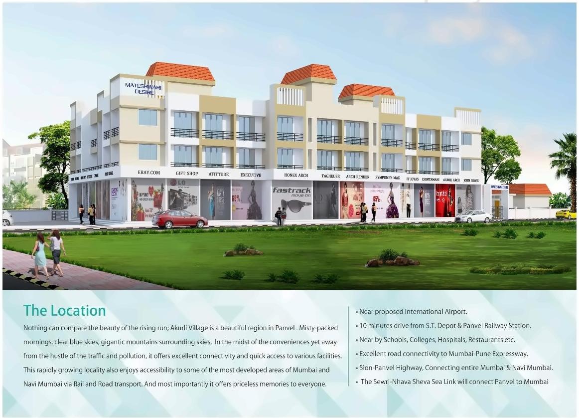 3D Elevation of real estate project Mateshwari Desire located at Panvel, Raigarh, Maharashtra