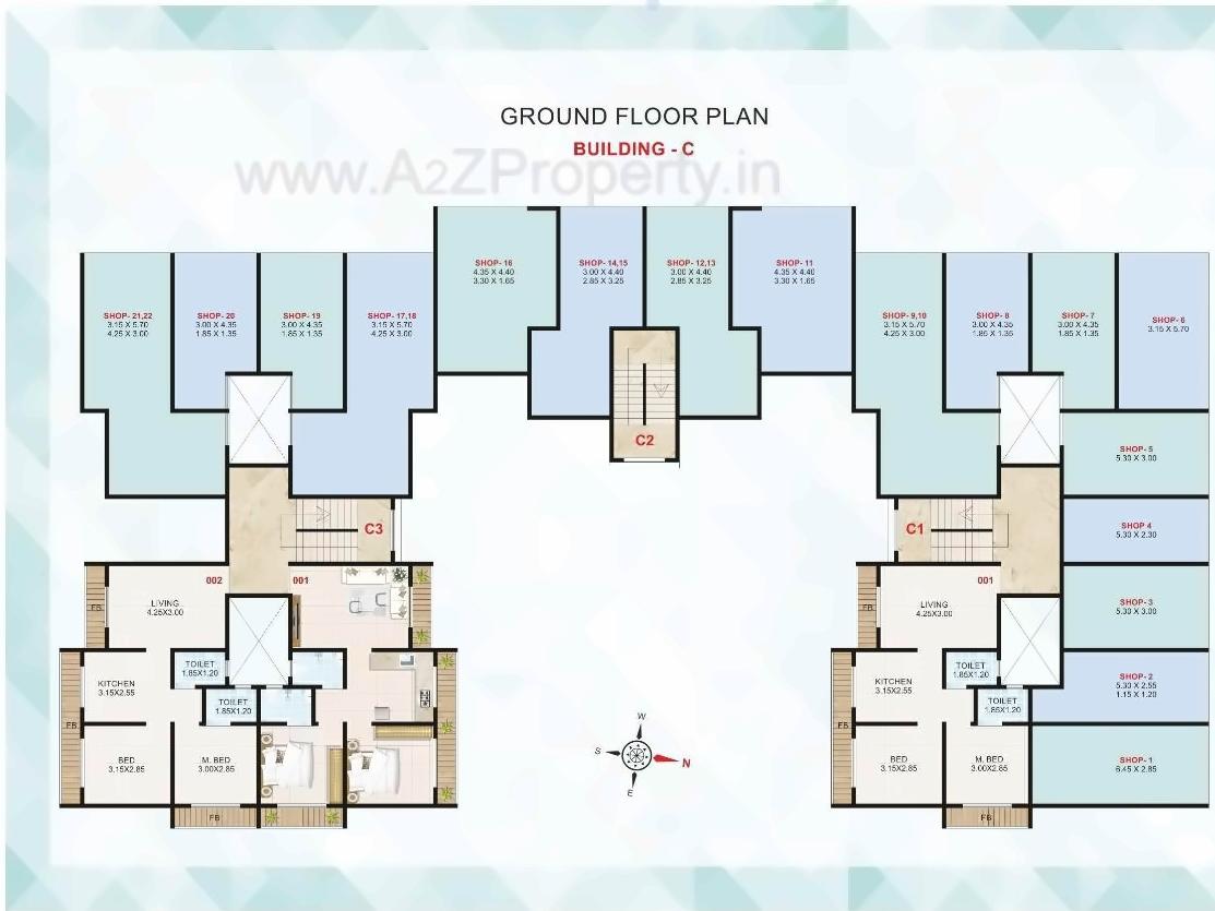 Layout of real estate project Mateshwari Desire located at Panvel, Raigarh, Maharashtra