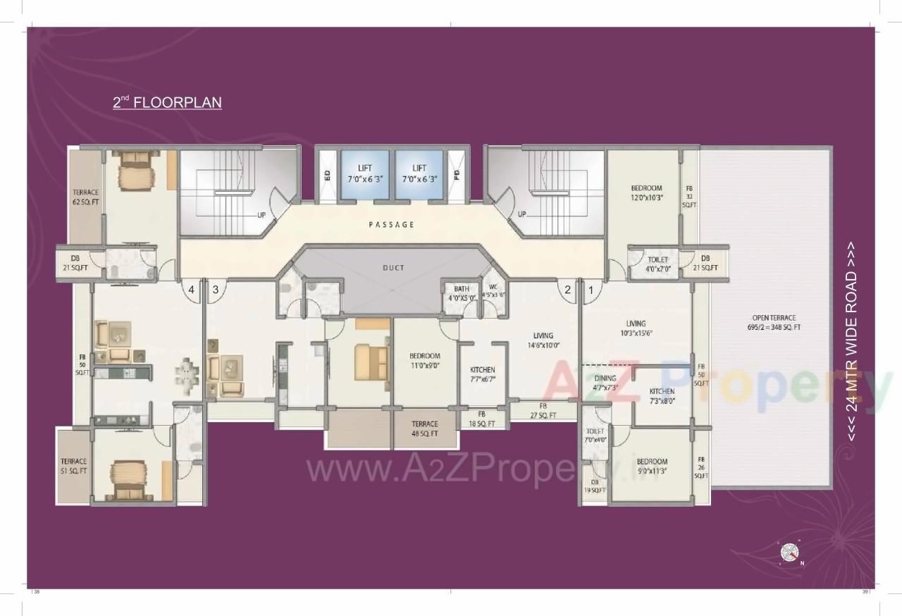 Layout of real estate project Mega Ista located at Ulawe, Raigarh, Maharashtra