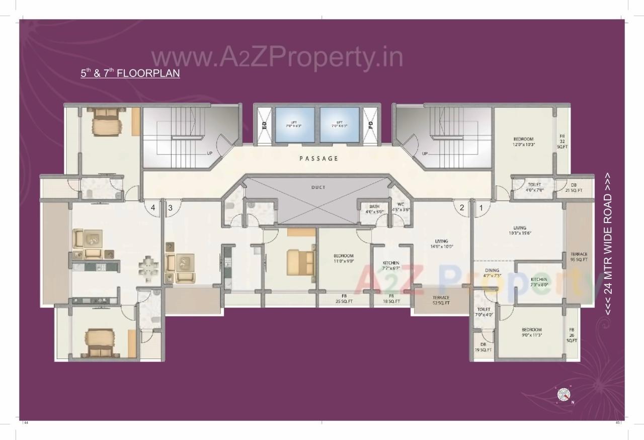 Layout of real estate project Mega Ista located at Ulawe, Raigarh, Maharashtra