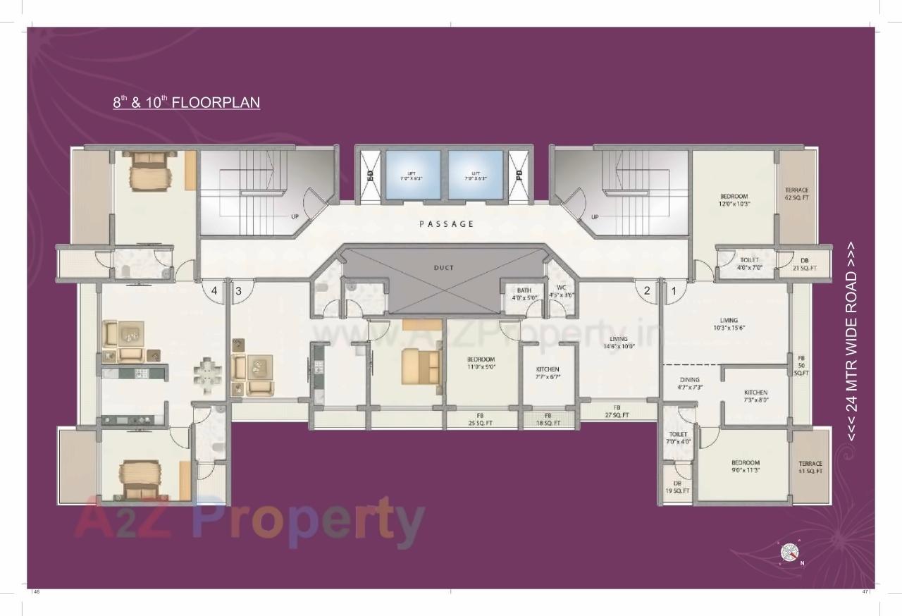 Layout of real estate project Mega Ista located at Ulawe, Raigarh, Maharashtra