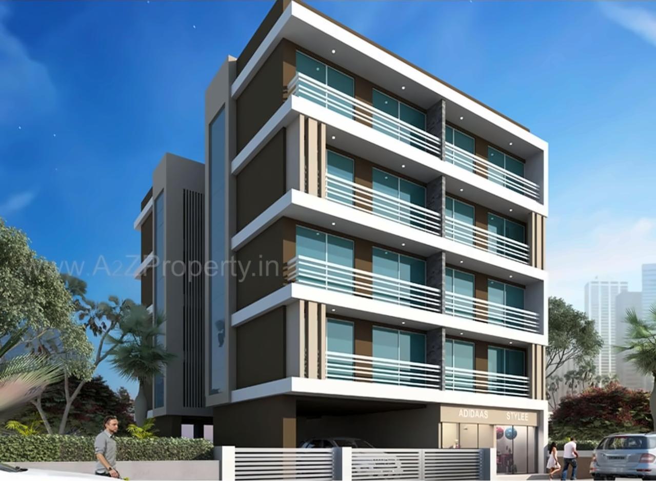 3D Elevation of real estate project Mega Nexus located at Ulawe, Raigarh, Maharashtra