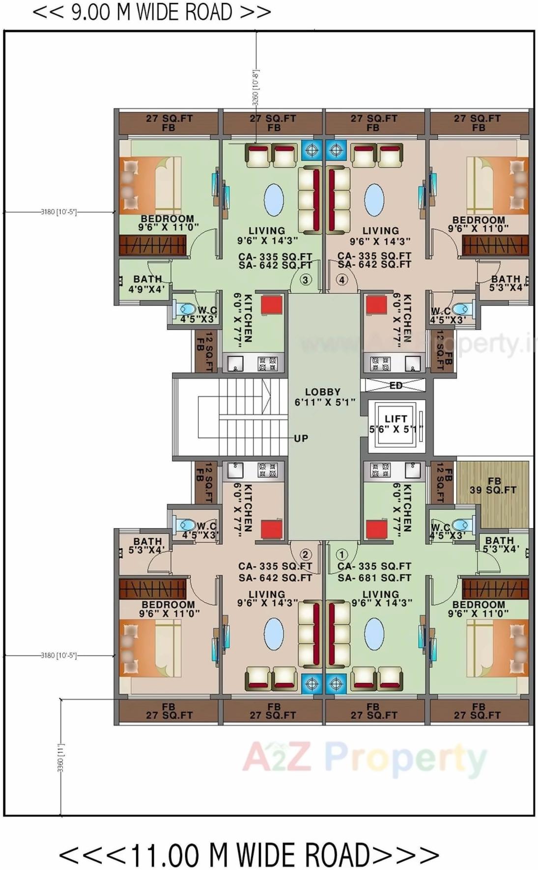 Layout of real estate project Mega Nexus located at Ulawe, Raigarh, Maharashtra