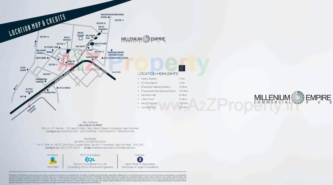  of real estate project Millenium Empire located at Kharghar, Raigarh, Maharashtra