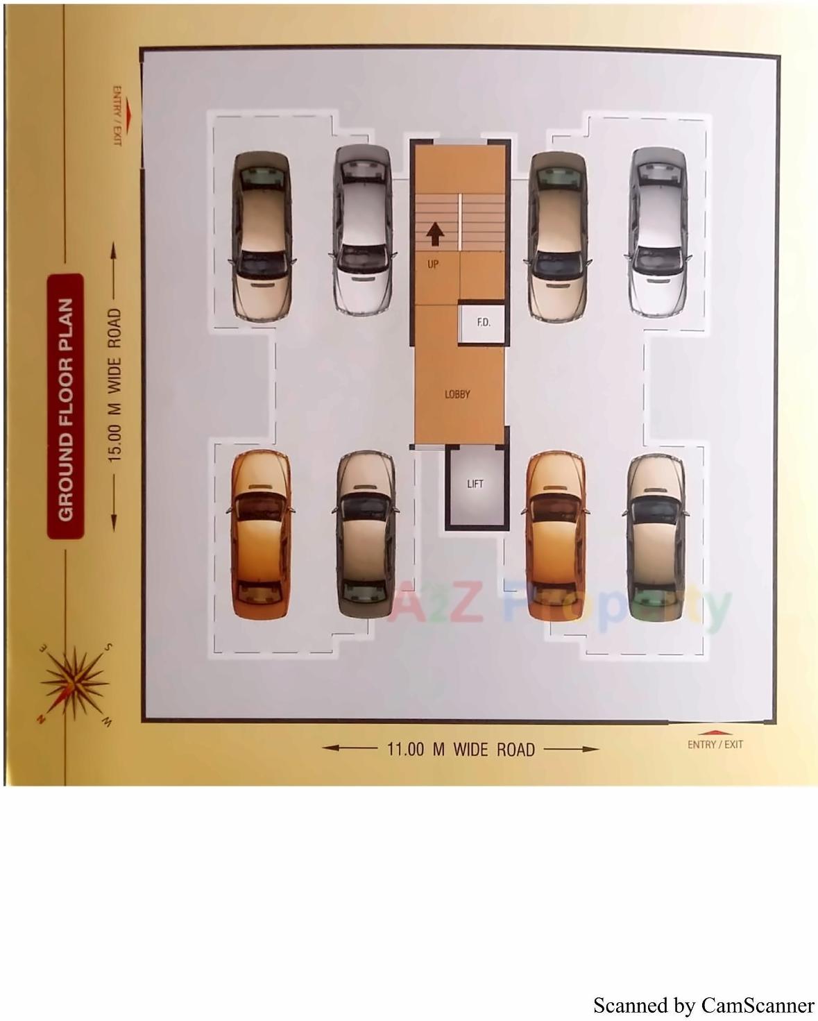 Layout of real estate project Mohan Residency located at Ulawe, Raigarh, Maharashtra