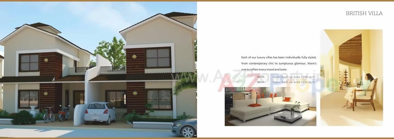 3D Elevation of real estate project Montag Greens located at Kashele, Raigarh, Maharashtra