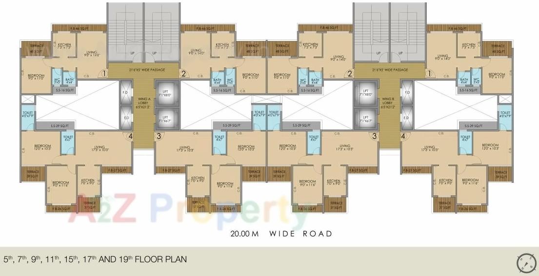 Layout of real estate project Nestor located at Bokadvira, Raigarh, Maharashtra