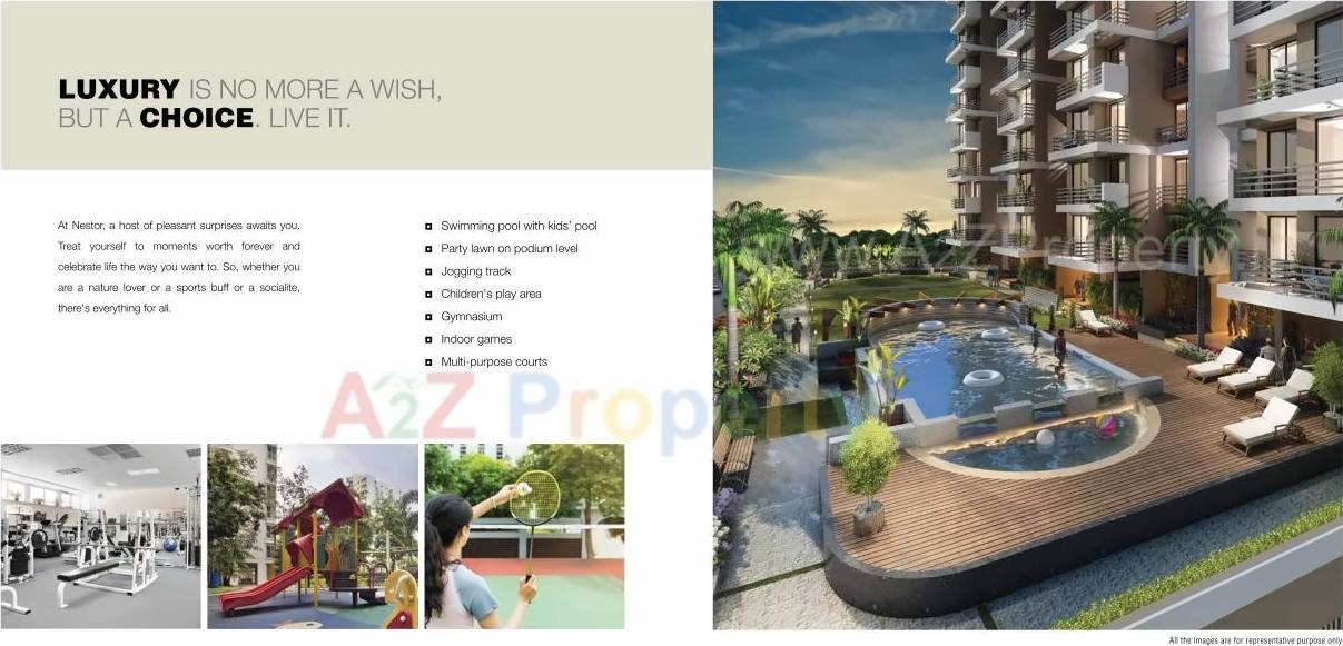 3D Elevation of real estate project Nestor located at Bokadvira, Raigarh, Maharashtra