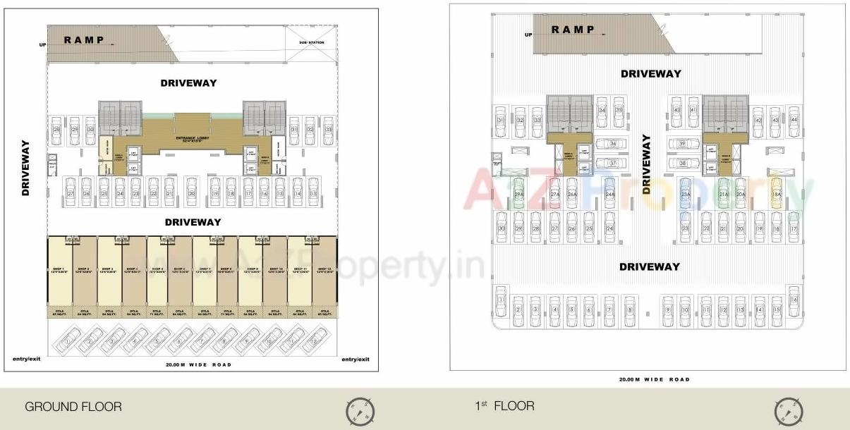 Layout of real estate project Nestor located at Bokadvira, Raigarh, Maharashtra