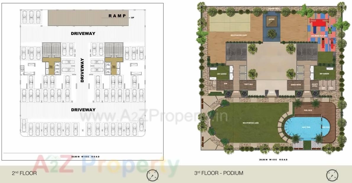 Layout of real estate project Nestor located at Bokadvira, Raigarh, Maharashtra