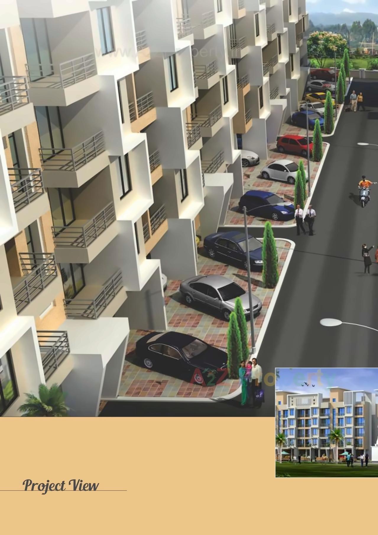 3D Elevation of real estate project Nirmiti Garden located at Umroli, Raigarh, Maharashtra