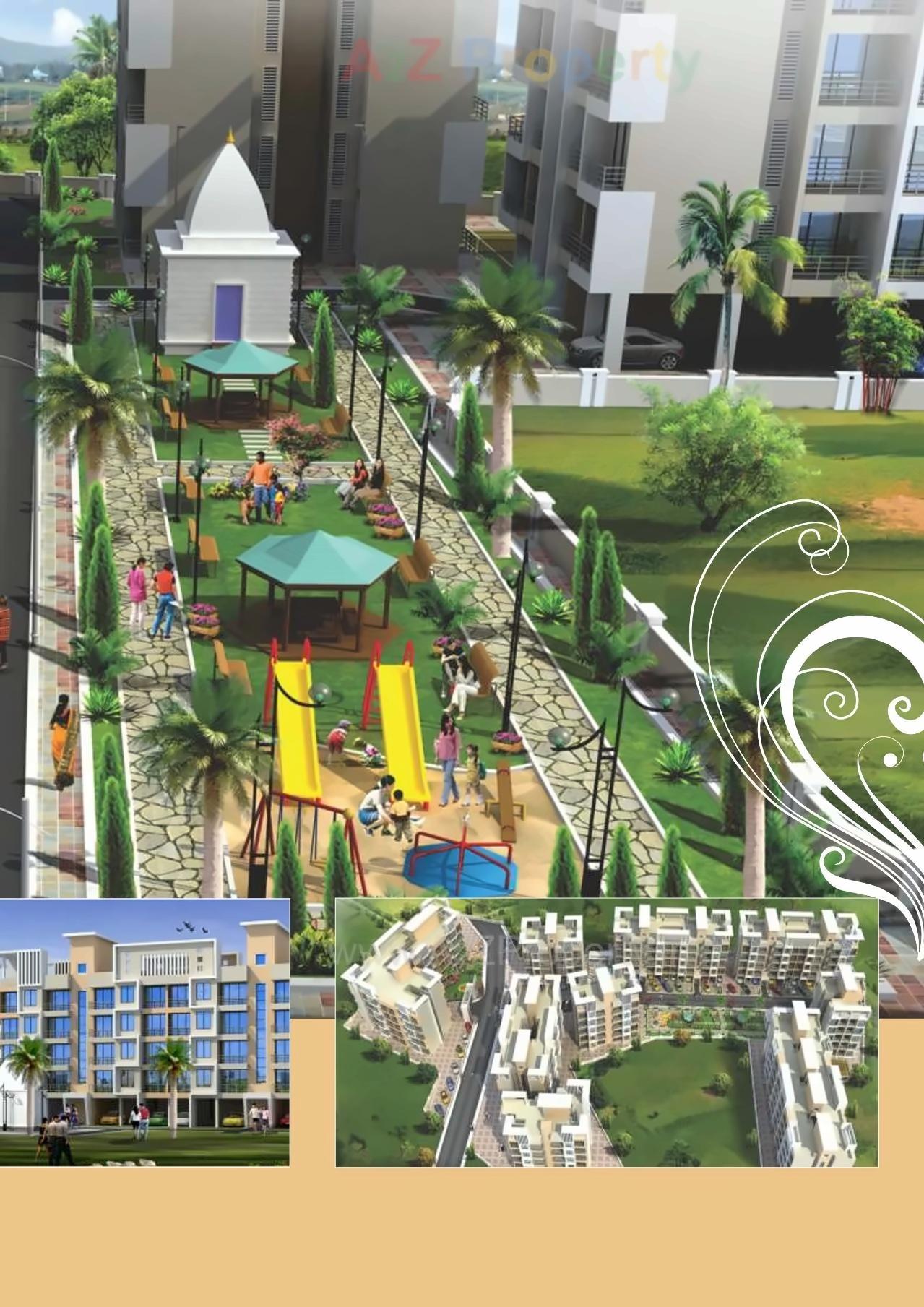 3D Elevation of real estate project Nirmiti Garden located at Umroli, Raigarh, Maharashtra