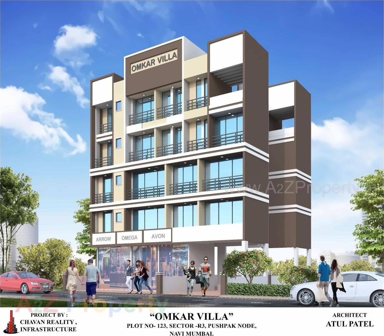 3D Elevation of real estate project Omkar Villa located at Vadghar-ct, Raigarh, Maharashtra