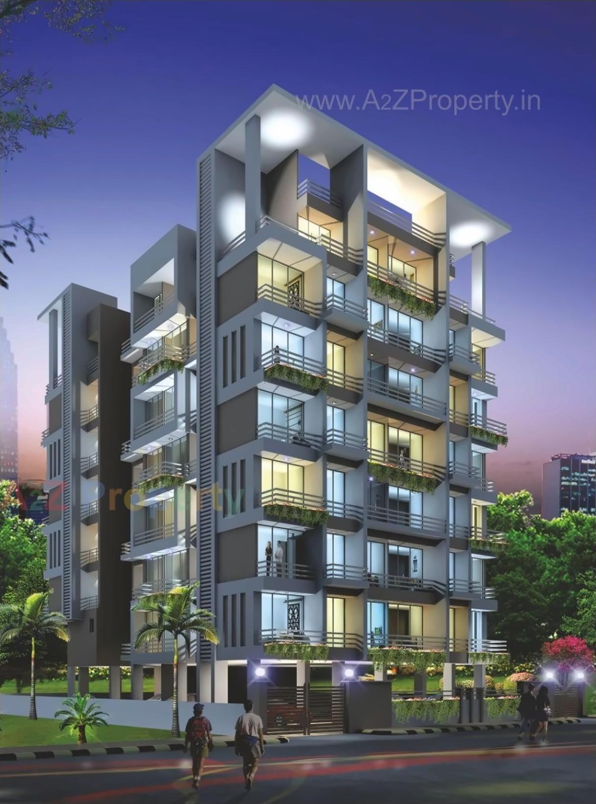 3D Elevation of real estate project Orchid Meadows located at Ulawe, Raigarh, Maharashtra