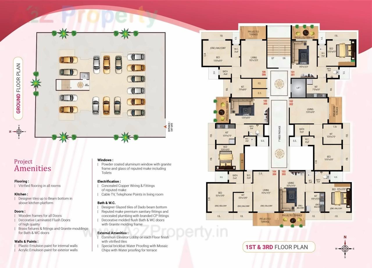 Layout of real estate project Orchid Villa located at Bhokarpada, Raigarh, Maharashtra