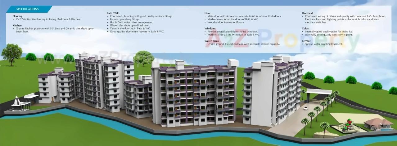3D Elevation of real estate project Phase Jainam Garden located at Khopoli, Raigarh, Maharashtra
