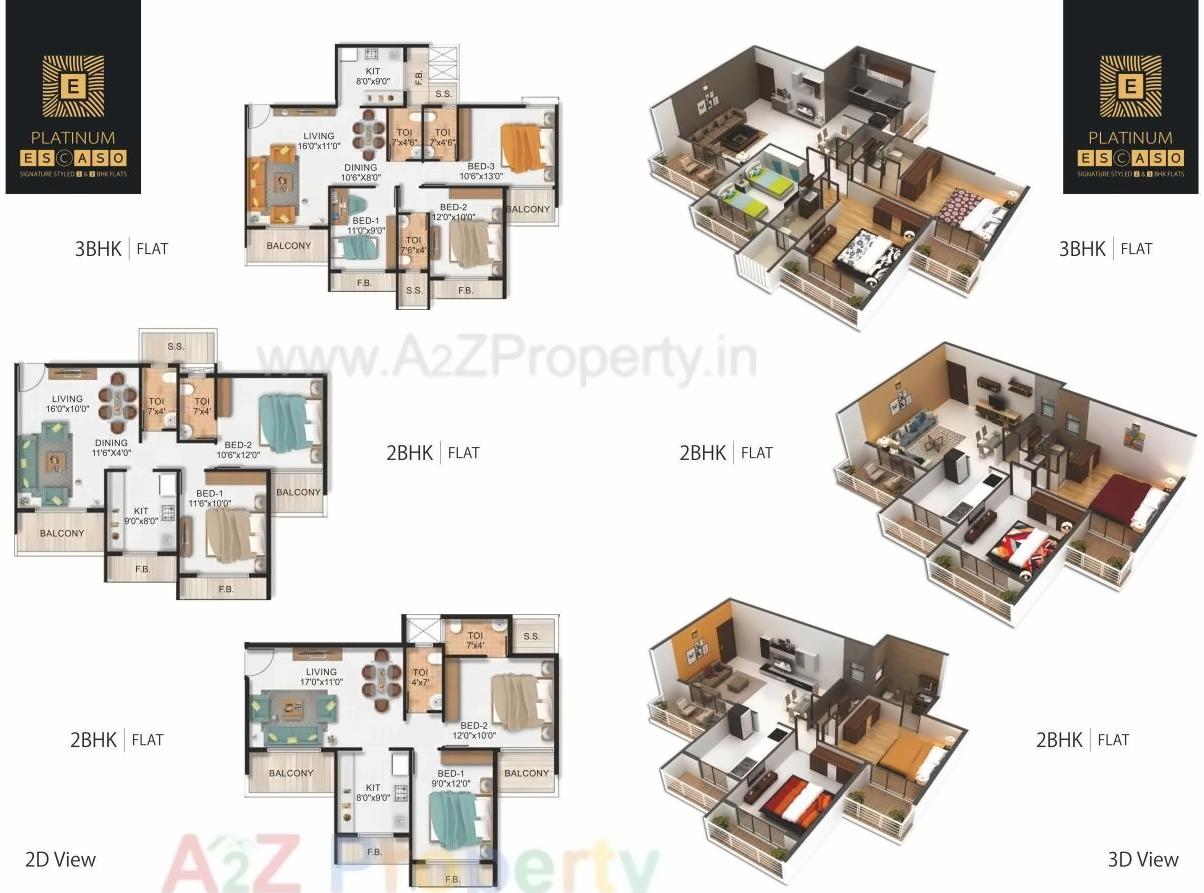Layout of real estate project Platinum Escaso located at Ulawe, Raigarh, Maharashtra