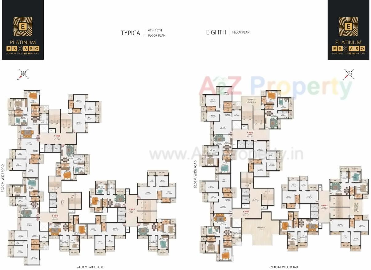 Layout of real estate project Platinum Escaso located at Ulawe, Raigarh, Maharashtra