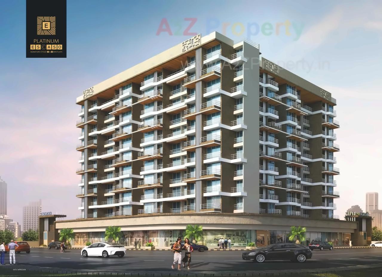 3D Elevation of real estate project Platinum Escaso located at Ulawe, Raigarh, Maharashtra