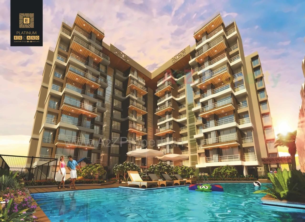 3D Elevation of real estate project Platinum Escaso located at Ulawe, Raigarh, Maharashtra
