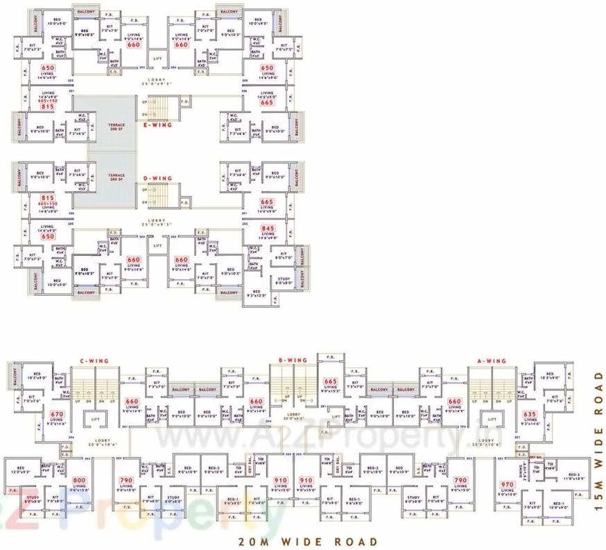 Layout of real estate project Platinum Liviano located at Kamothe, Raigarh, Maharashtra