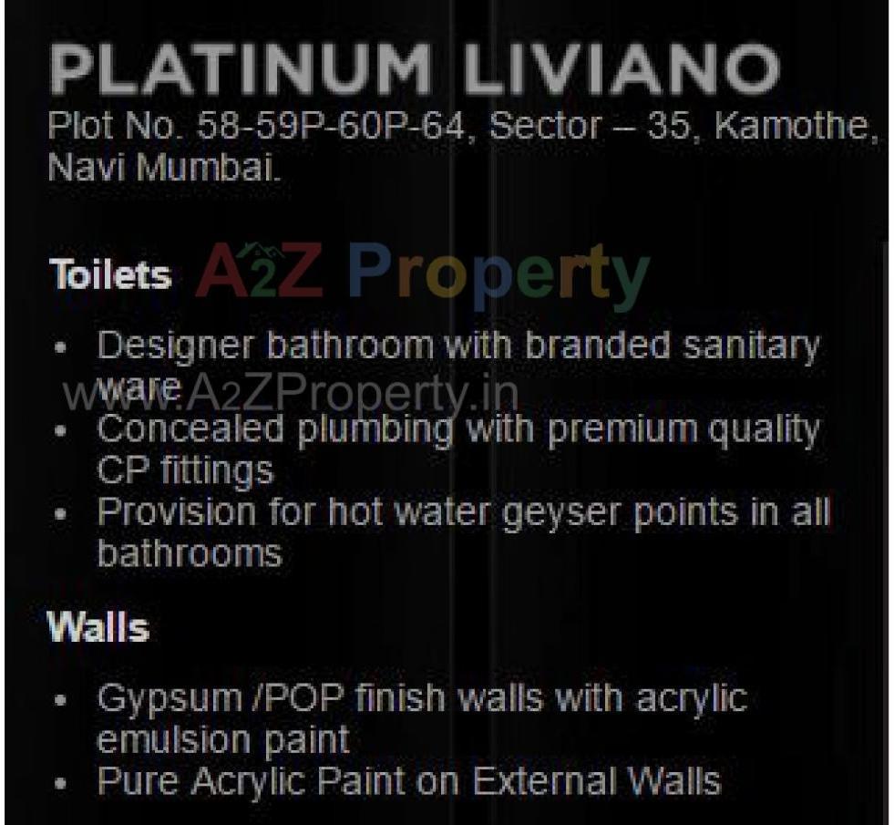  of real estate project Platinum Liviano located at Kamothe, Raigarh, Maharashtra