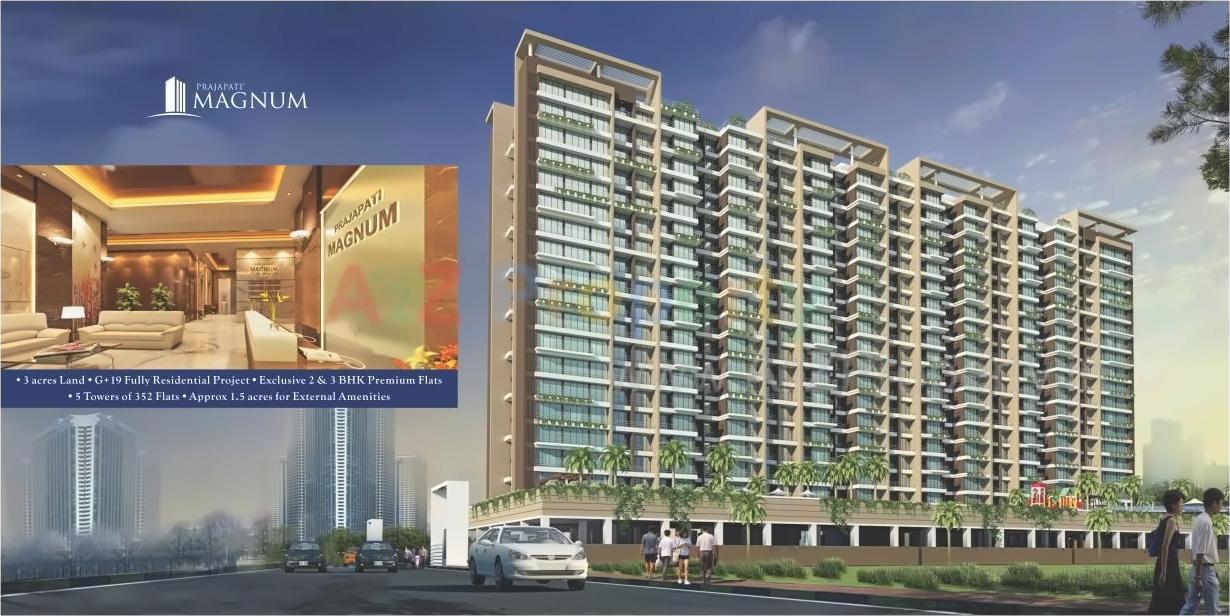 3D Elevation of real estate project Prajapati Magnum located at Bokadvira, Raigarh, Maharashtra