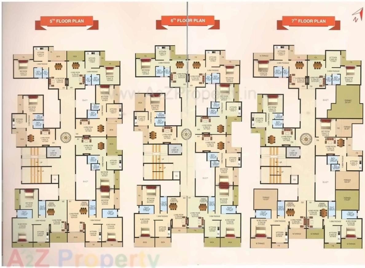Layout of real estate project Pratham Residency located at Bokadvira, Raigarh, Maharashtra