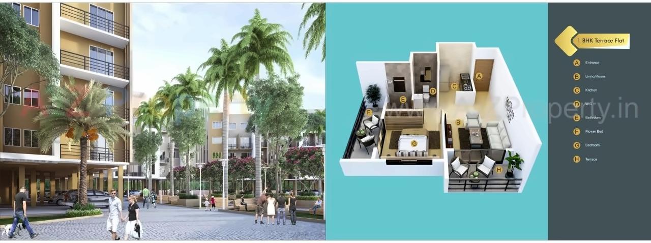 3D Elevation of real estate project Prayag City located at Vihighar, Raigarh, Maharashtra