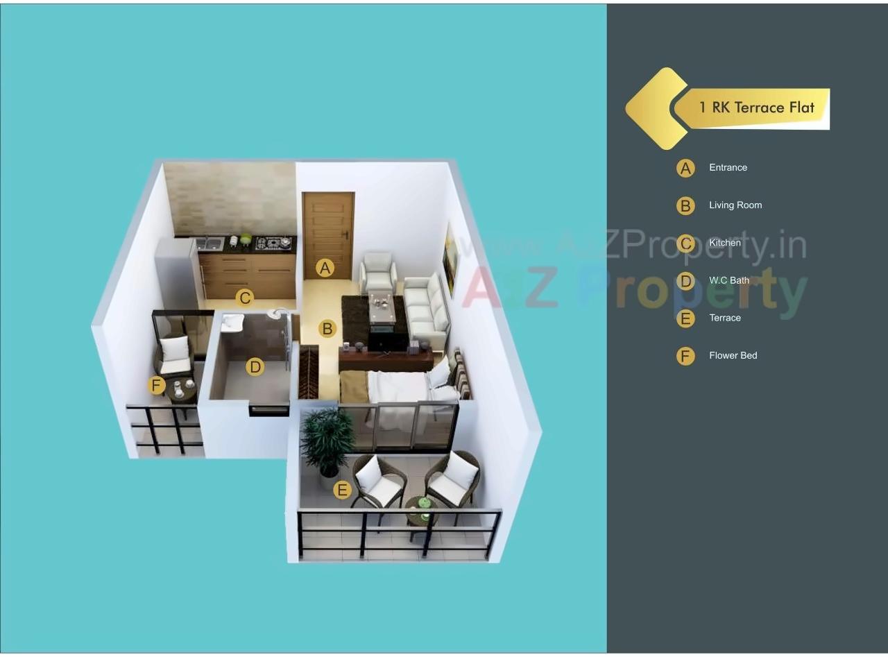 Layout of real estate project Prayag City located at Vihighar, Raigarh, Maharashtra