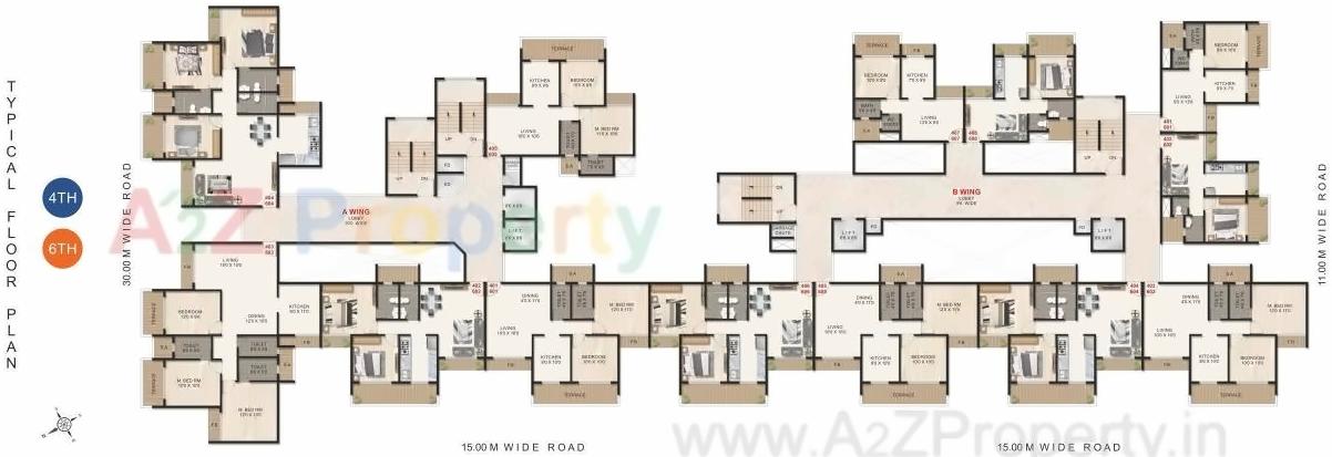 Layout of real estate project Priyanka Unite located at Ulawe, Raigarh, Maharashtra