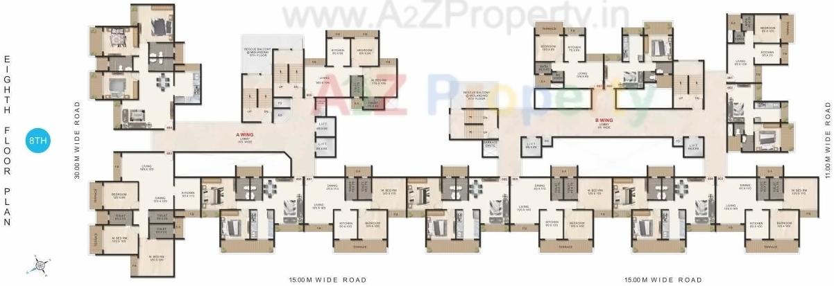 Layout of real estate project Priyanka Unite located at Ulawe, Raigarh, Maharashtra