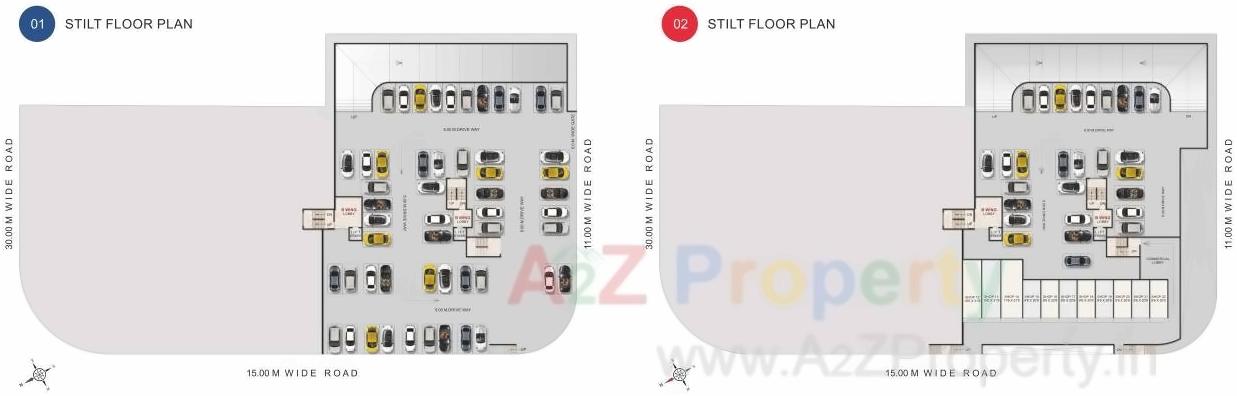 Layout of real estate project Priyanka Unite located at Ulawe, Raigarh, Maharashtra