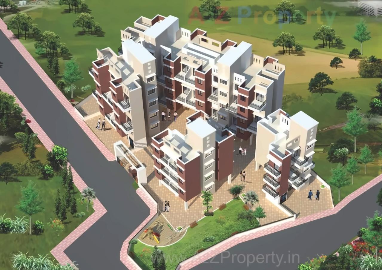 3D Elevation of real estate project Priyanshi Residency located at Usarli-kh, Raigarh, Maharashtra