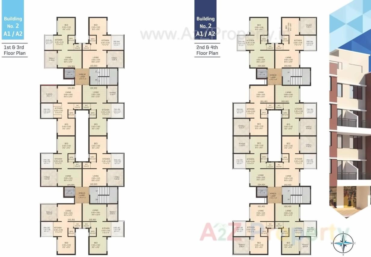 Layout of real estate project Priyanshi Residency located at Usarli-kh, Raigarh, Maharashtra