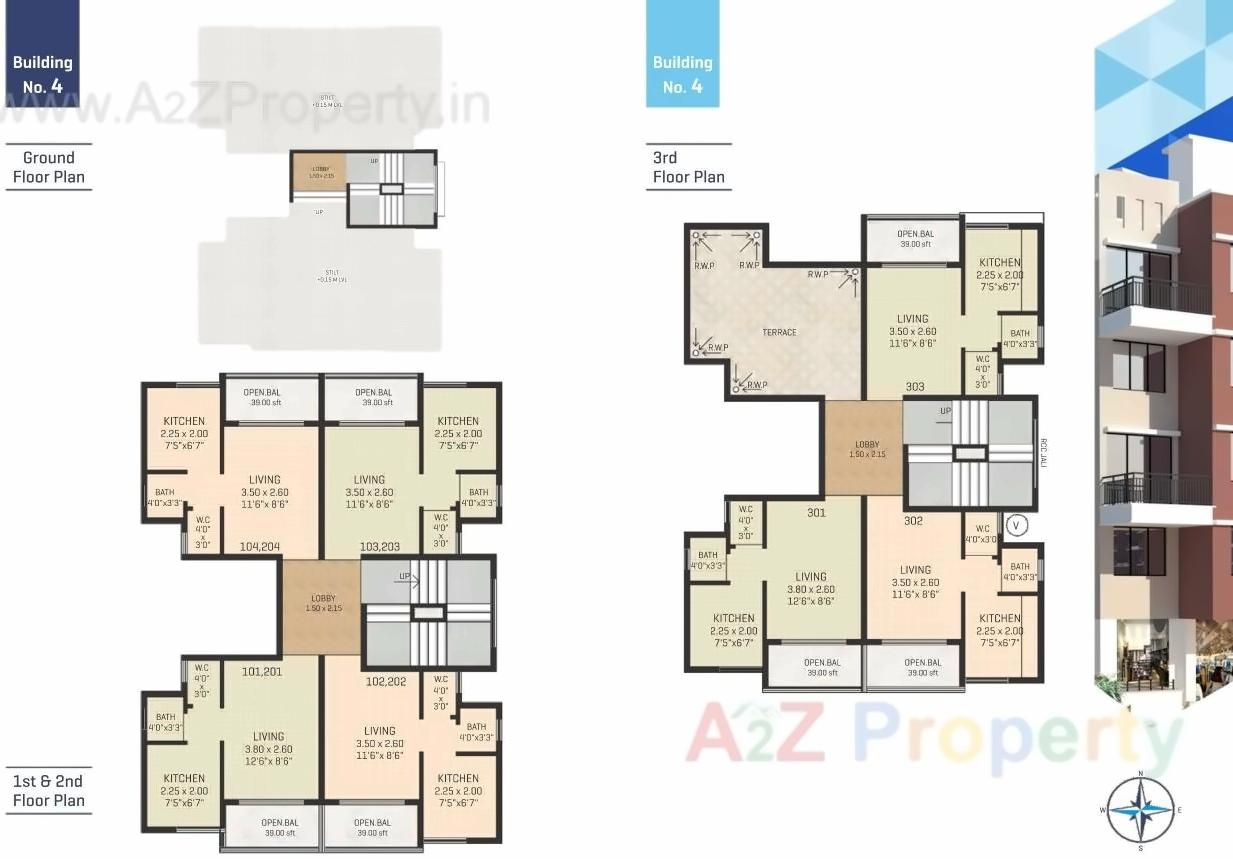 Layout of real estate project Priyanshi Residency located at Usarli-kh, Raigarh, Maharashtra