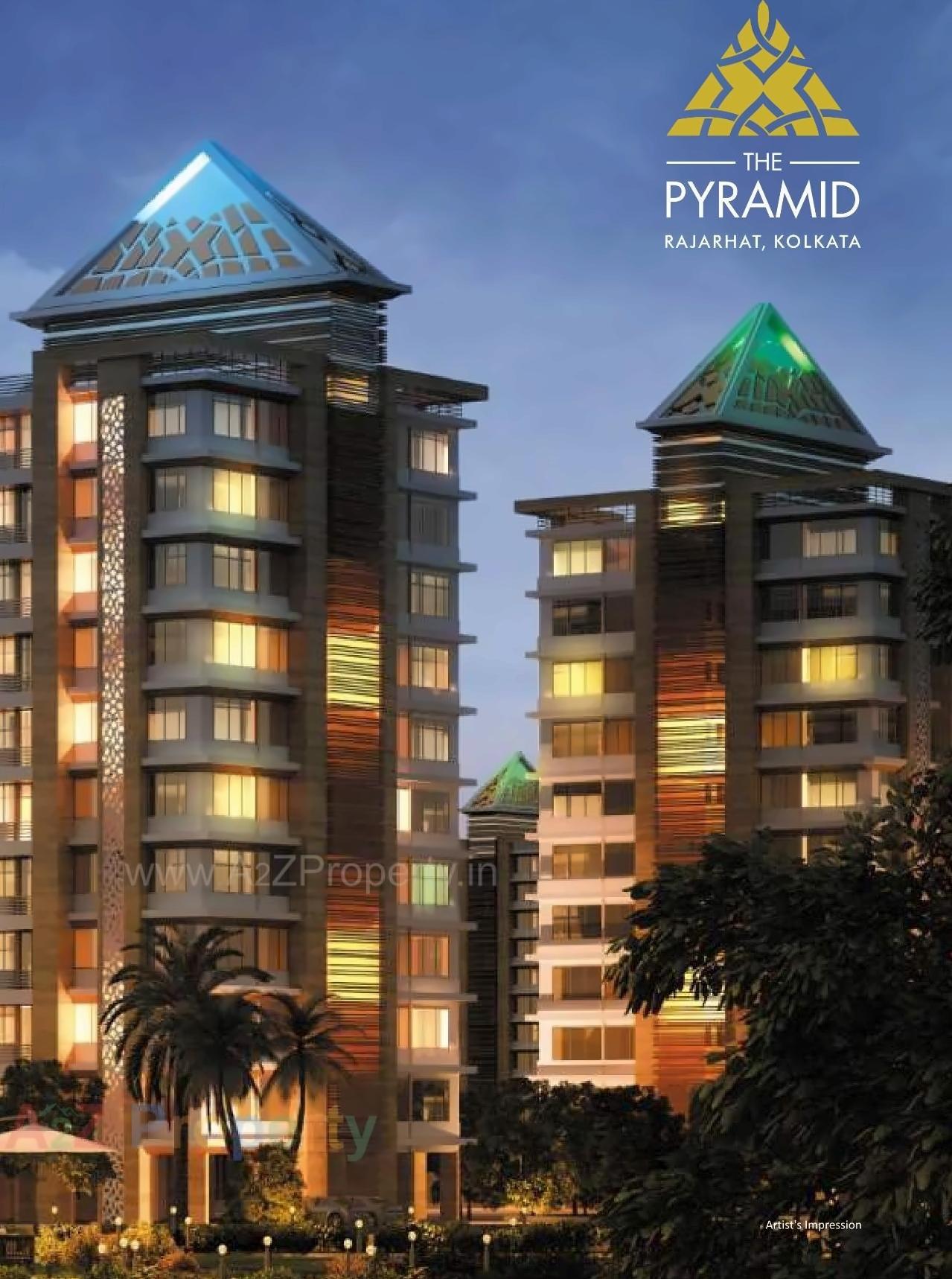 3D Elevation of real estate project Pyramid located at Ambivali-t-tungartan, Raigarh, Maharashtra