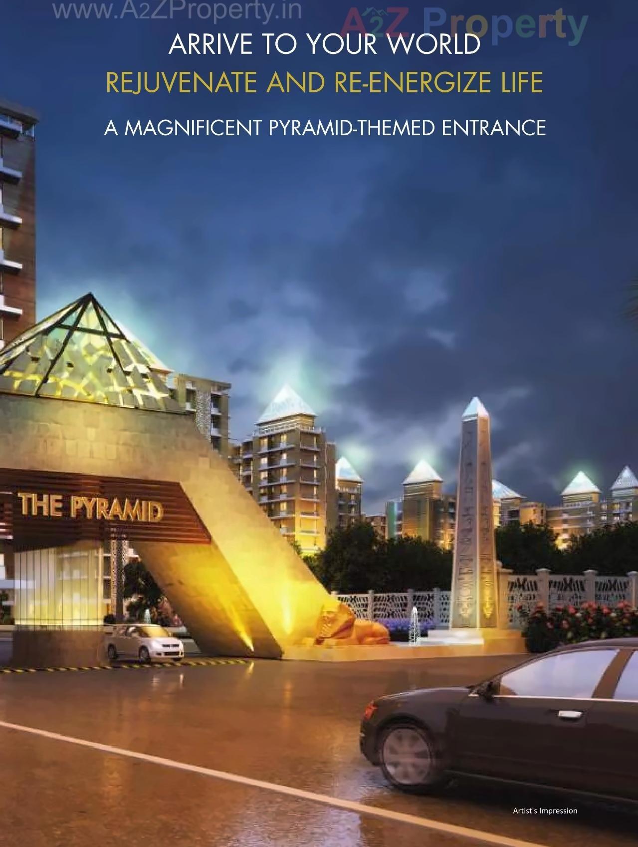 3D Elevation of real estate project Pyramid located at Ambivali-t-tungartan, Raigarh, Maharashtra