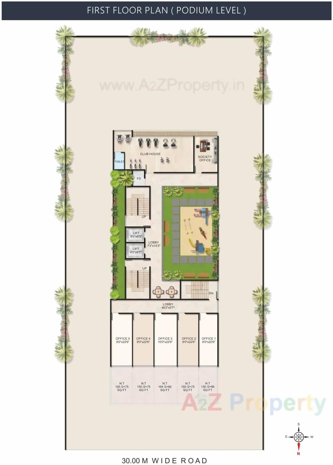 Layout of real estate project R N Heights located at Uran, Raigarh, Maharashtra