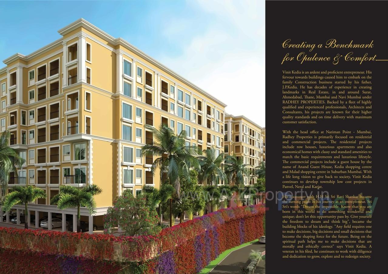 3D Elevation of real estate project Radhey Galaxy located at Karjat, Raigarh, Maharashtra