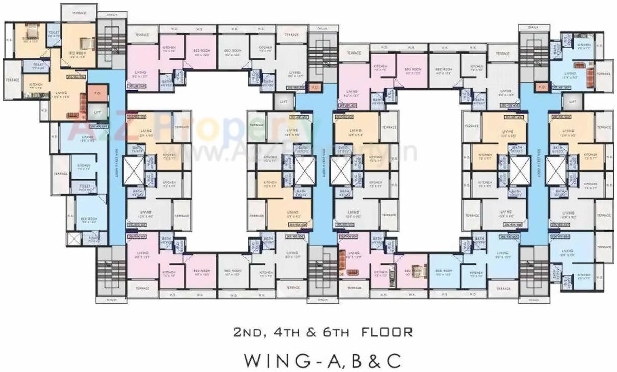 Layout of real estate project Raghunath Vihar located at Khopoli, Raigarh, Maharashtra